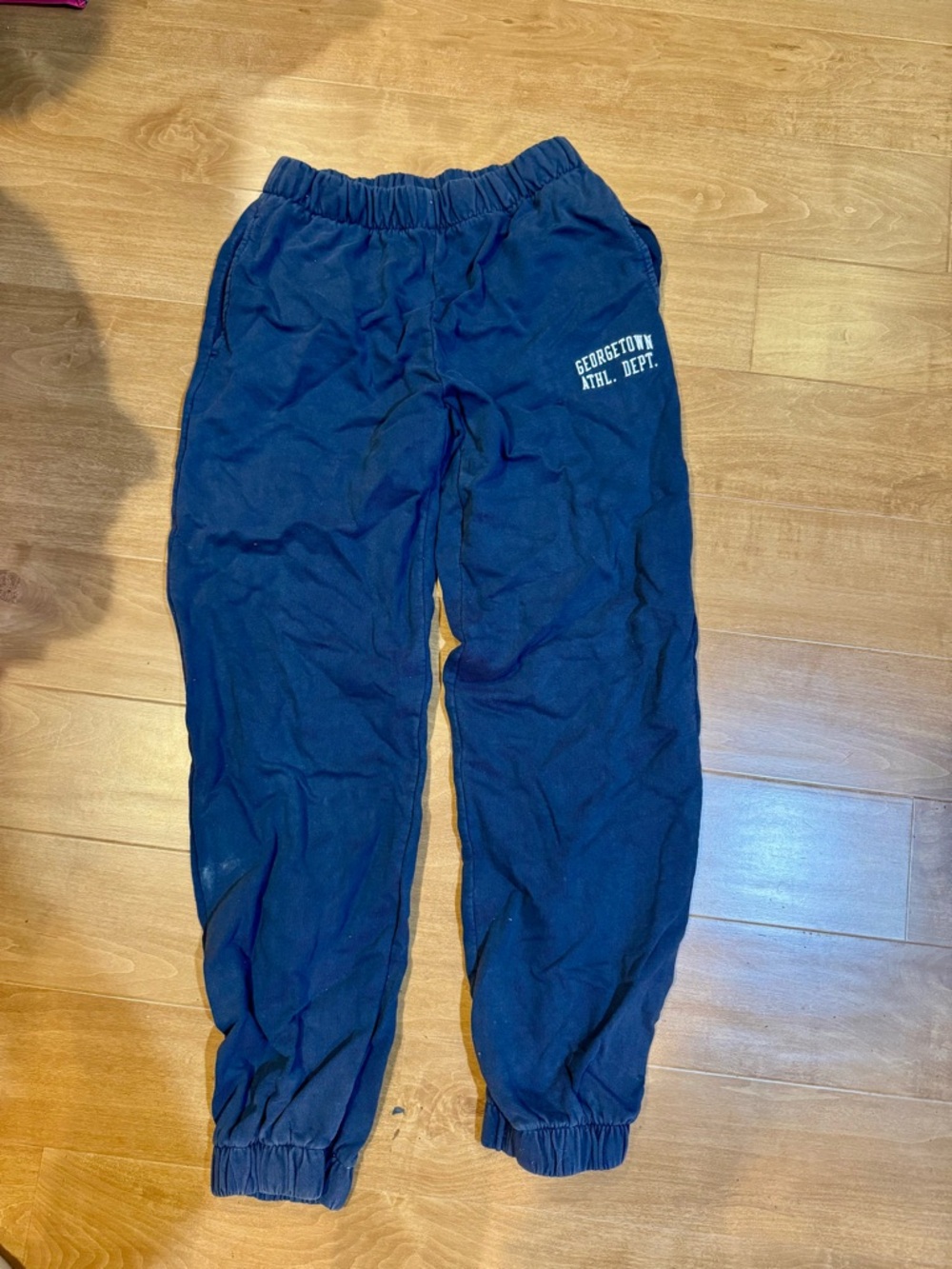 Brandy Melville Georgetown University Athletic Dept Navy Blue Joggers Sweatpants